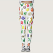 Fruchtmuster Leggings (Vorderseite)