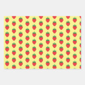 Fruchtmuster Lemon Berry Melon Wrapping Paper Geschenkpapier Set (Vorderseite)