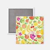 Fruchtmuster Magnet (Vorderseite/Rückseite)
