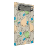 Fruchtmuster Mini Klemmbrett (Schrägansicht)