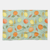 Fruchtmuster mit Zitronen, Orangen Geschirrtuch (Horizontal)