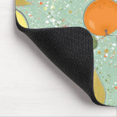 Fruchtmuster mit Zitronen, Orangen Mousepad (Ecke)