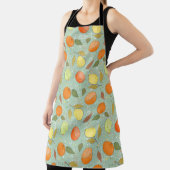 Fruchtmuster mit Zitronen, Orangen Schürze (InSitu)