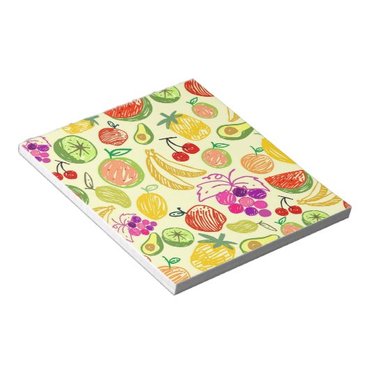 Fruchtmuster Notizblock (angewinkelt)
