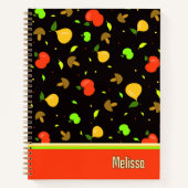 Fruchtmuster Notizblock (Vorderseite)