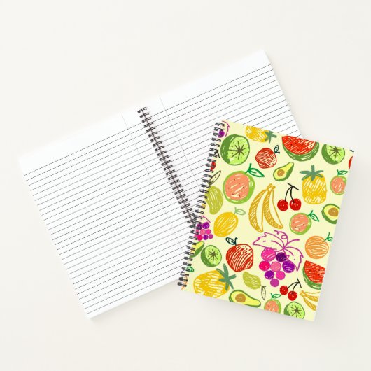 Fruchtmuster Notizblock (Innenseite)