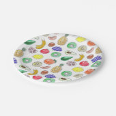 Fruchtmuster Pappteller (Schrägansicht)