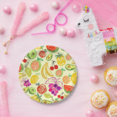 Fruchtmuster Pappteller (Party)
