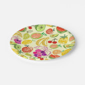 Fruchtmuster Pappteller (Schrägansicht)