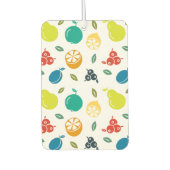 Fruchtmuster, Pflaume, Orange, Zitrone, Birne, Apf Autolufterfrischer (Vorderseite)