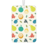 Fruchtmuster, Pflaume, Orange, Zitrone, Birne, Apf Autolufterfrischer (Rückseite)