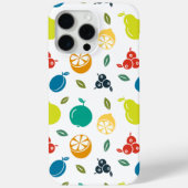 Fruchtmuster, Pflaume, Orange, Zitrone, Birne, Apf Case-Mate iPhone Hülle (Rückseite)
