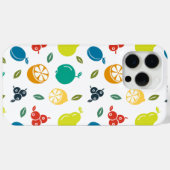 Fruchtmuster, Pflaume, Orange, Zitrone, Birne, Apf Case-Mate iPhone Hülle (Rückseite (Horizontal))