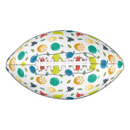 Fruchtmuster, Pflaume, Orange, Zitrone, Birne, Apf Football