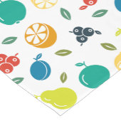 Fruchtmuster, Pflaume, Orange, Zitrone, Birne, Apf Kurzer Tischläufer (Ecke)