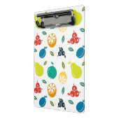 Fruchtmuster, Pflaume, Orange, Zitrone, Birne, Apf Mini Klemmbrett (Gewinkelt2)