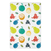 Fruchtmuster, Pflaume, Orange, Zitrone, Birne, Apf Mini Klemmbrett (Rückseite)