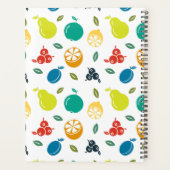 Fruchtmuster, Pflaume, Orange, Zitrone, Birne, Apf Planer (Rückseite)