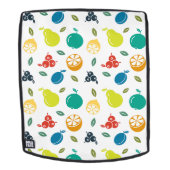Fruchtmuster, Pflaume, Orange, Zitrone, Birne, Apf Rucksack (Abnehmbare Front)