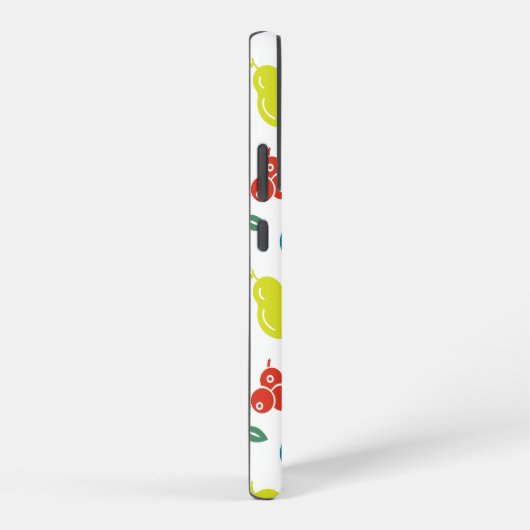 Fruchtmuster, Pflaume, Orange, Zitrone, Birne, Apf Samsung Galaxy Hülle (Rechte Seite)