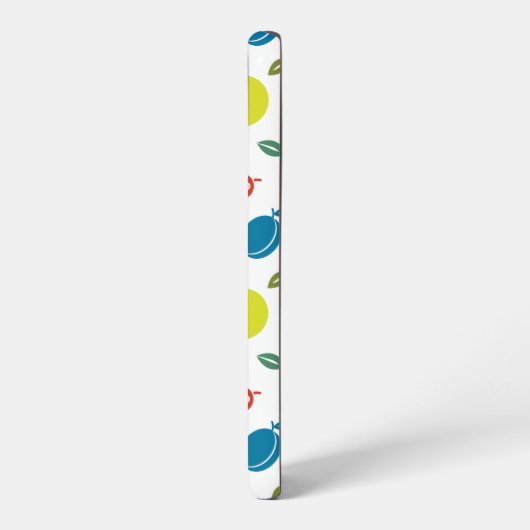 Fruchtmuster, Pflaume, Orange, Zitrone, Birne, Apf Samsung Galaxy Hülle (Linke Seite)