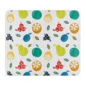 Fruchtmuster, Pflaume, Orange, Zitrone, Birne, Apf Schneidebrett (Vorderseite)