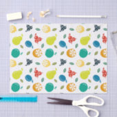 Fruchtmuster, Pflaume, Orange, Zitrone, Birne, Apf Seidenpapier (Handwerk)