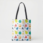 Fruchtmuster, Pflaume, Orange, Zitrone, Birne, Apf Tasche (Vorderseite)