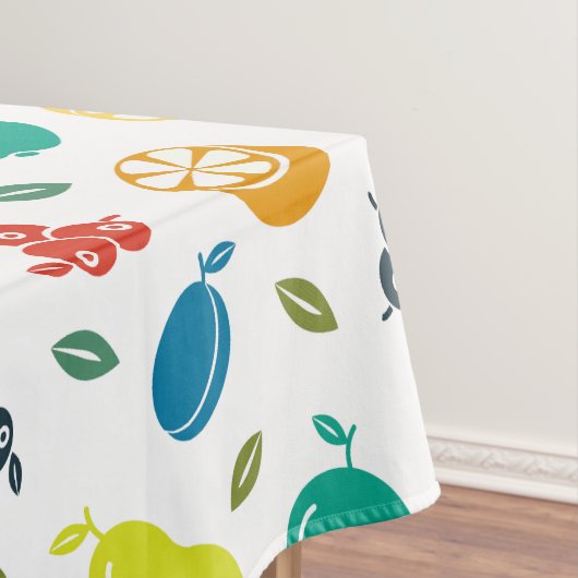 Fruchtmuster, Pflaume, Orange, Zitrone, Birne, Apf Tischdecke (Beispiel)