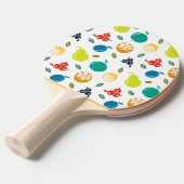 Fruchtmuster, Pflaume, Orange, Zitrone, Birne, Apf Tischtennis Schläger (Vorderseite)