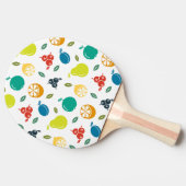 Fruchtmuster, Pflaume, Orange, Zitrone, Birne, Apf Tischtennis Schläger (Seitenansicht)