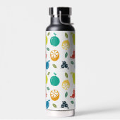 Fruchtmuster, Pflaume, Orange, Zitrone, Birne, Apf Trinkflasche (Links)