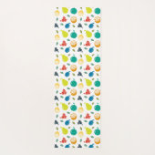 Fruchtmuster, Pflaume, Orange, Zitrone, Birne, Apf Yogamatte (Rückseite)