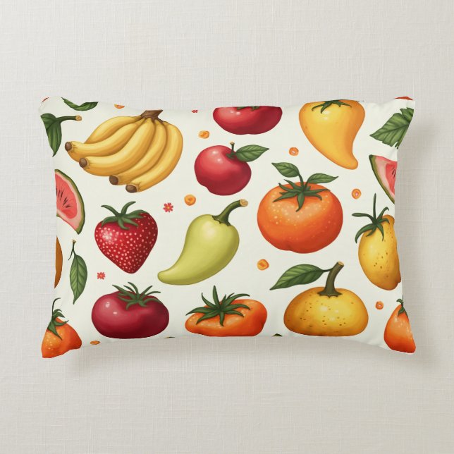 Fruchtmuster Pillow Cushion Dekokissen (Vorderseite)