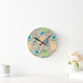 Fruchtmuster Runde Wanduhr (Zuhause)