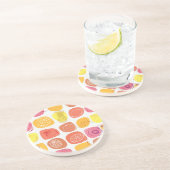 Fruchtmuster Sandstein Untersetzer (Seite)