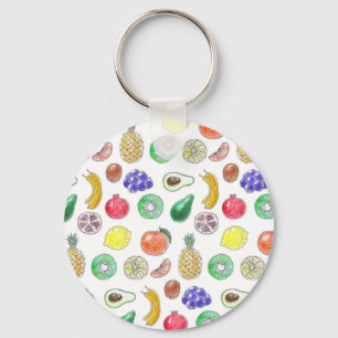 Fruchtmuster Schlüsselanhänger