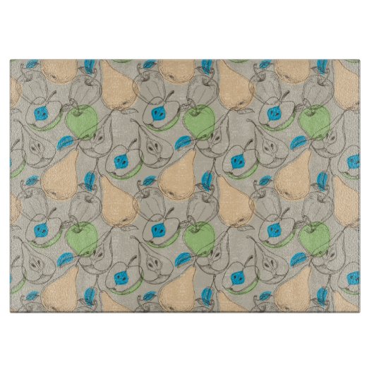 Fruchtmuster Schneidebrett (Vorderseite)