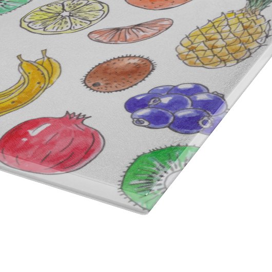 Fruchtmuster Schneidebrett (Ecke)