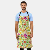 Fruchtmuster Schürze (Getragen)
