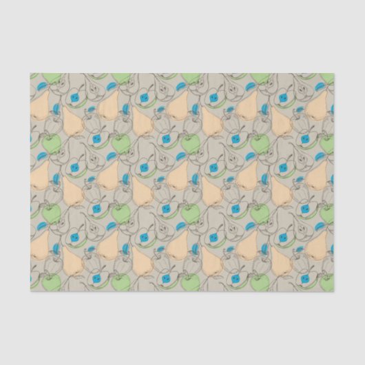 Fruchtmuster Seidenpapier (Vorderseite)