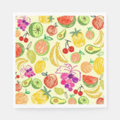 Fruchtmuster Serviette (Vorderseite)