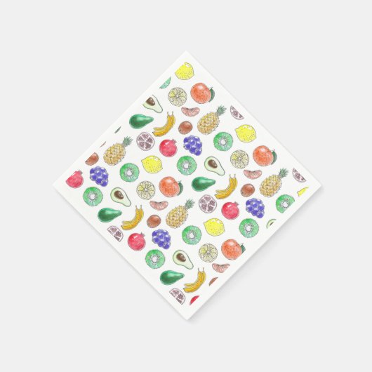 Fruchtmuster Serviette (Ecke)