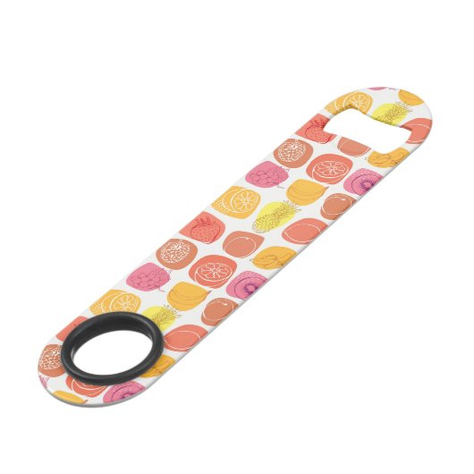 Fruchtmuster Speedflaschenöffner (Rückseite Schrägansicht)