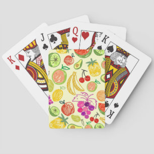 Fruchtmuster Spielkarten