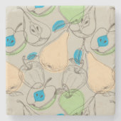 Fruchtmuster Steinuntersetzer (Vorderseite)