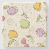 Fruchtmuster Steinuntersetzer (Vorderseite)