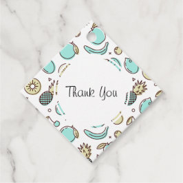 Fruchtmuster Summerline Zeichn Vielen Dank Geschenkanhänger