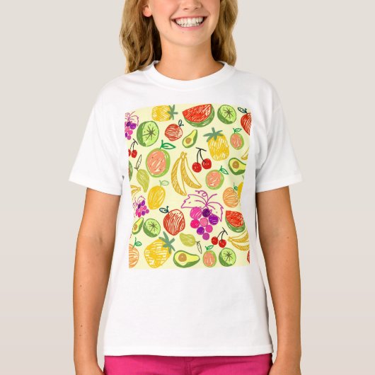 Fruchtmuster T-Shirt (Vorderseite)