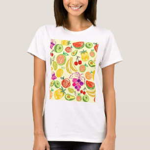 Fruchtmuster T-Shirt